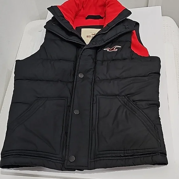 Hollister Puffer Vest Black Size S - Picture 4 of 9